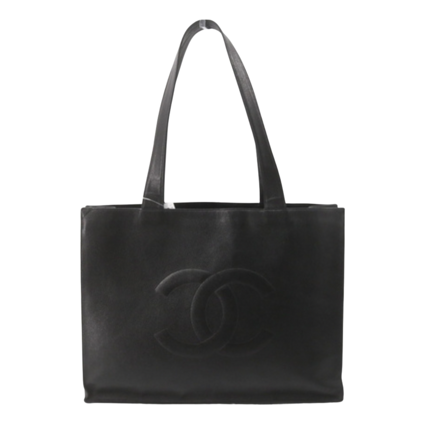 CHANEL Caviar Large CC Shoulder Tote Bag