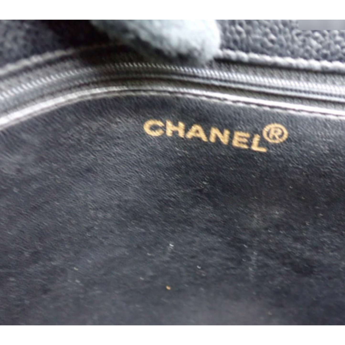 CHANEL Caviar Large CC Shoulder Tote Bag
