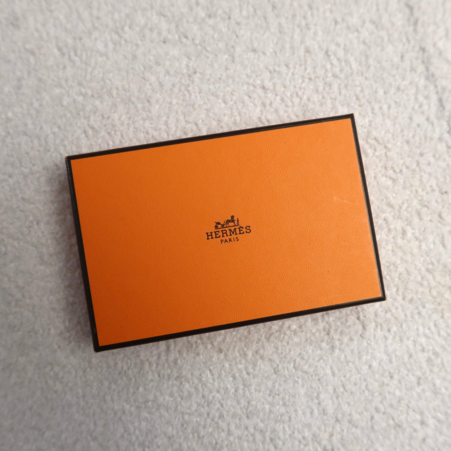 Hermes Calvi Card Case Duo Green Blue