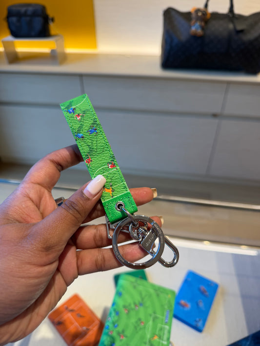 LOUIS VUITTON Soccer Key Ring Holder