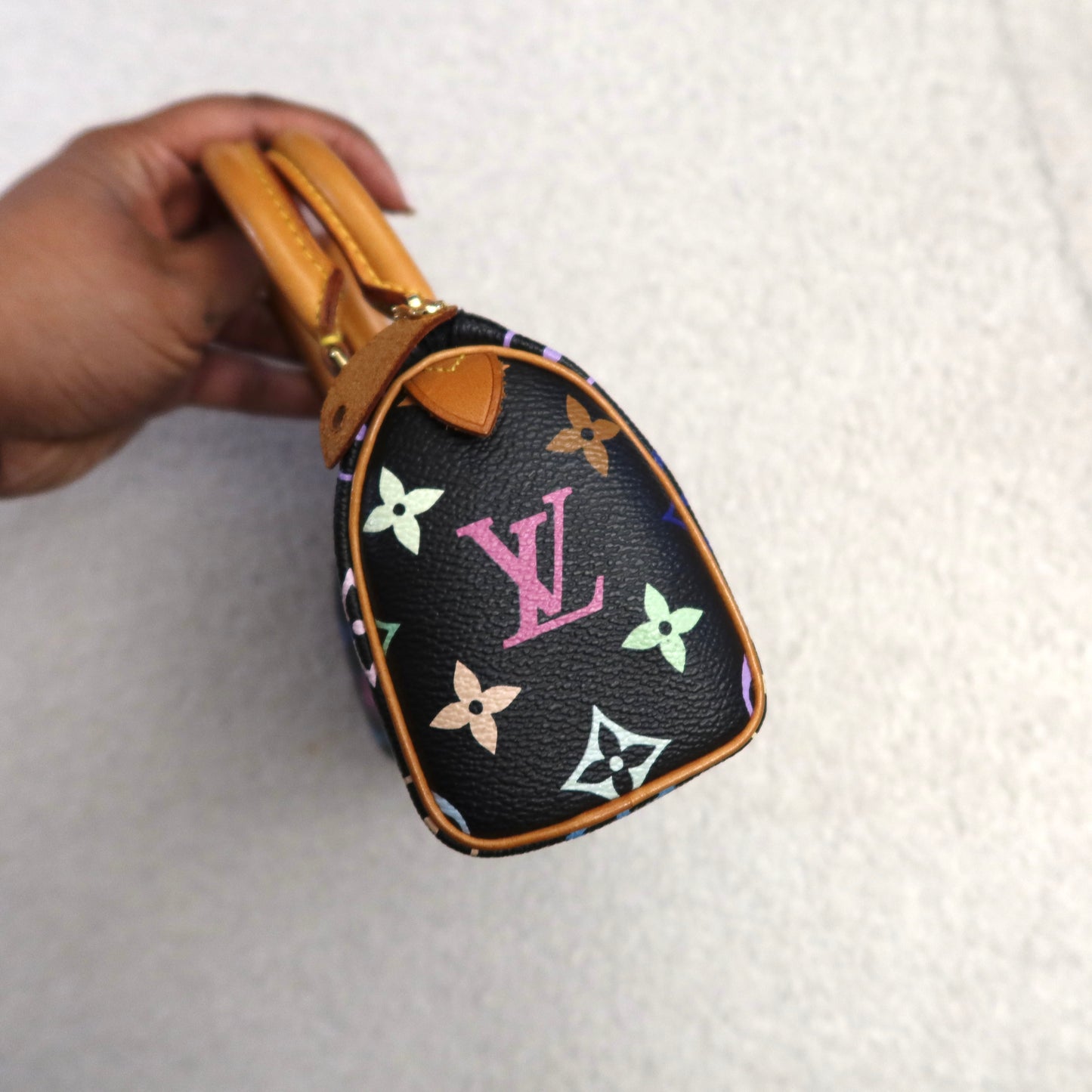 Louis Vuitton Murakami Black Multicolor Nano Speedy Vintage