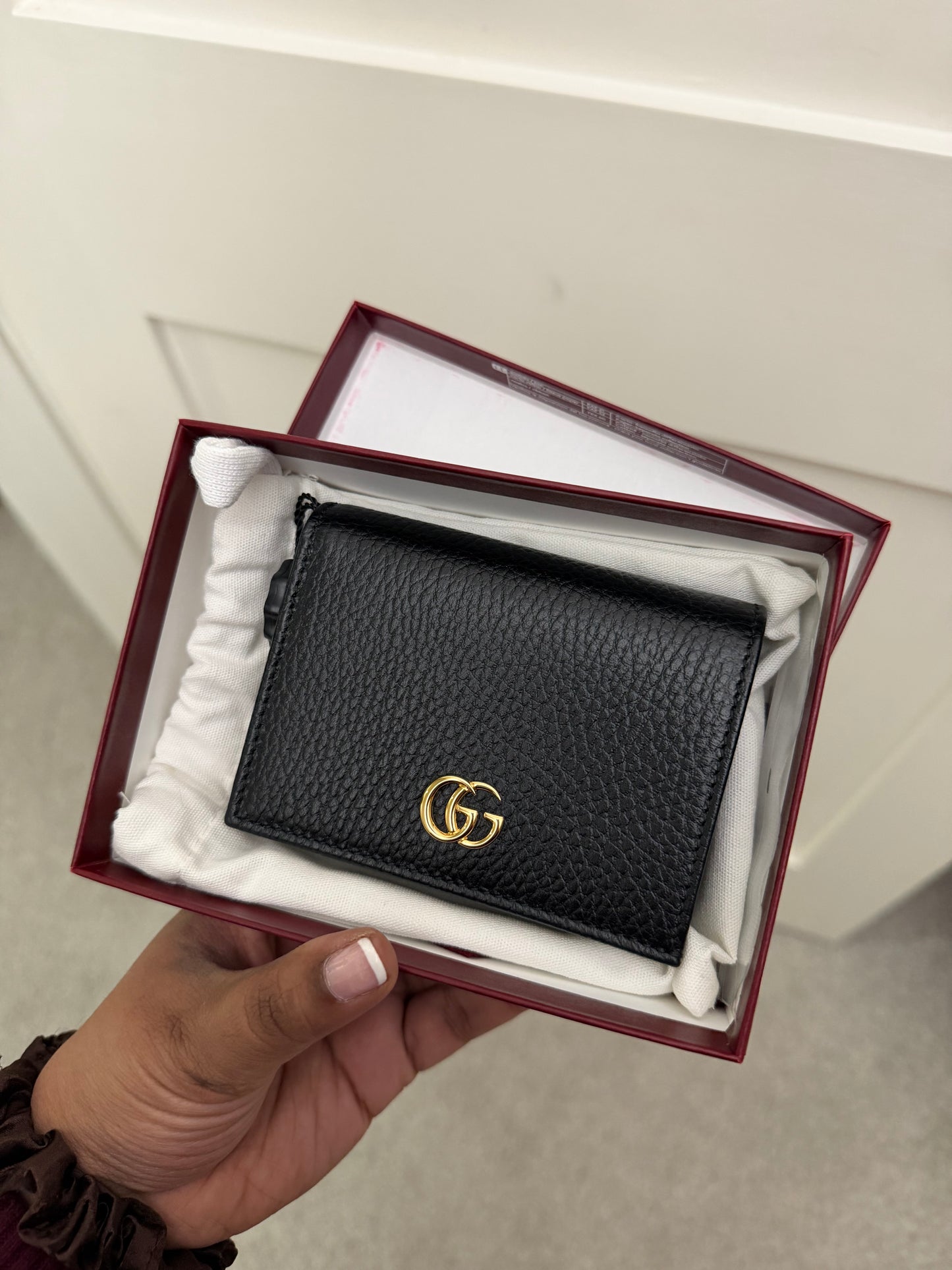 GUCCI Leather Flap Wallet
