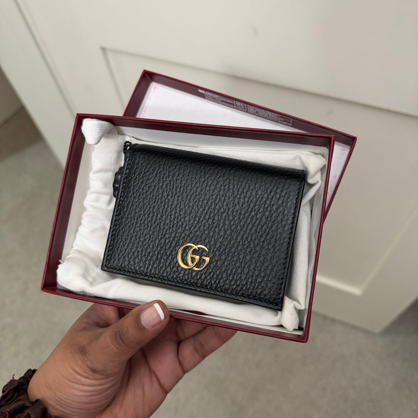 GUCCI Leather Flap Wallet