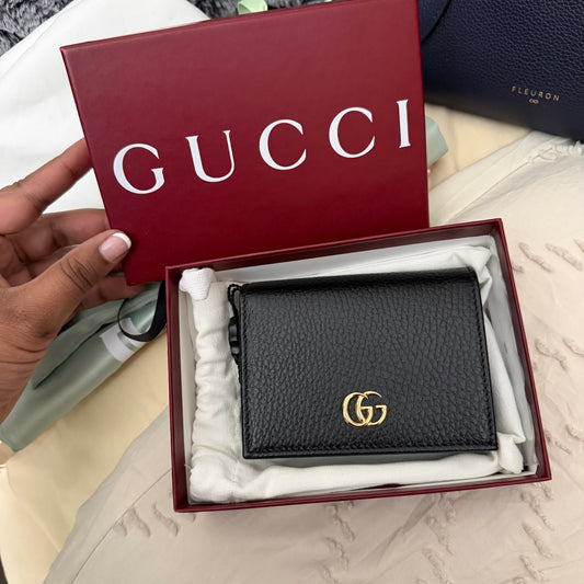 GUCCI Leather Flap Wallet