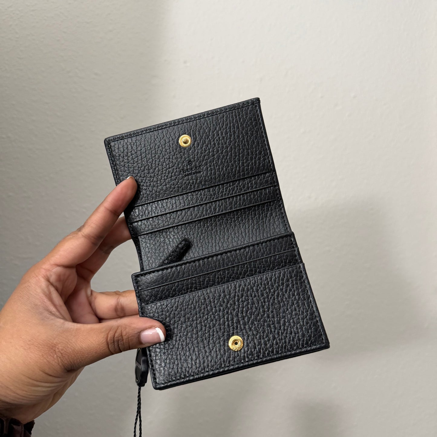 GUCCI Leather Flap Wallet