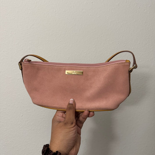 GUCCI Pink Suede Pouch