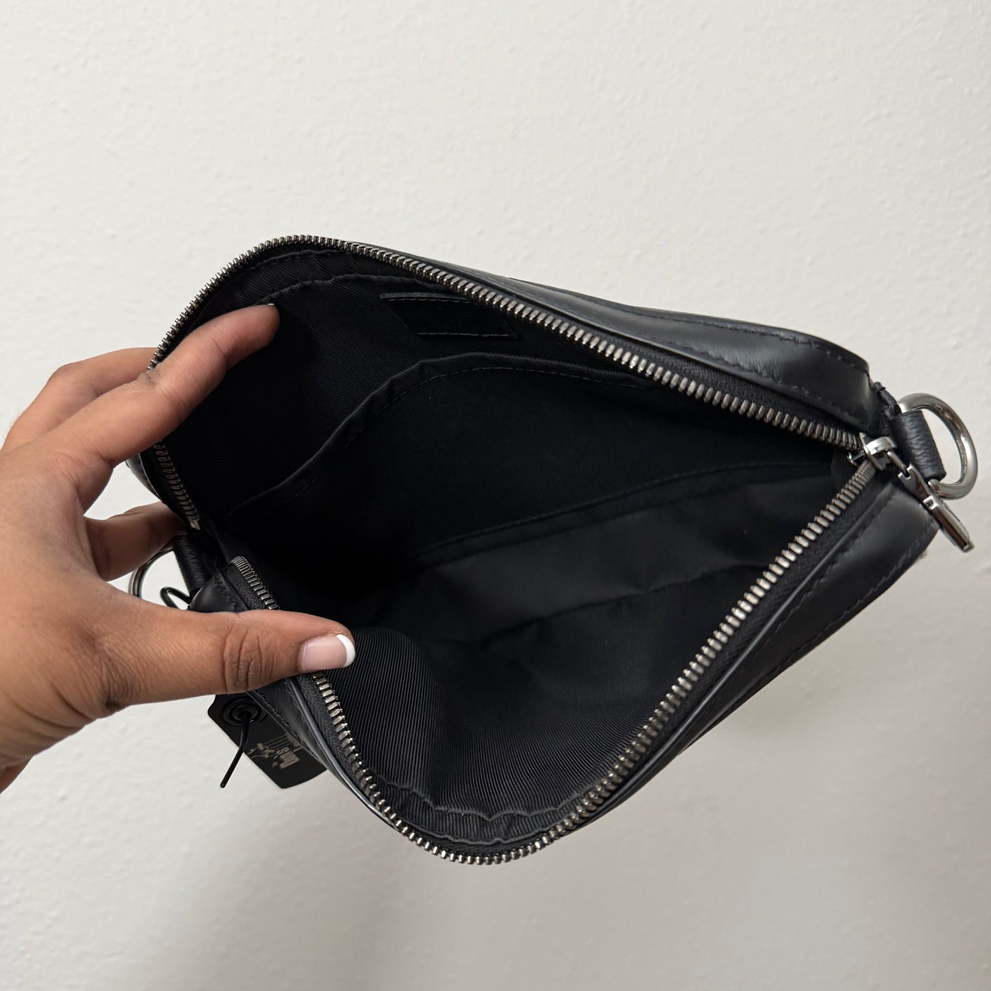 LOUIS VUITTON Monogram Eclipse Trio Large Pochette Only