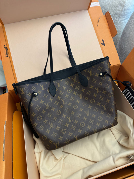 LOUIS VUITTON Inside Out Reversible Black Monogram Neverfull MM