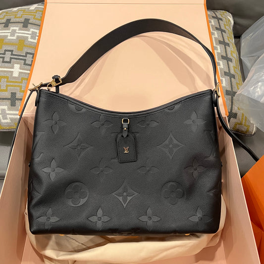LOUIS VUITTON Black Empreinte Carryall MM