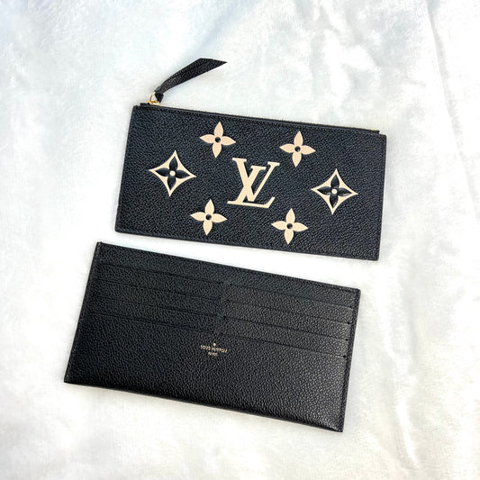 LOUIS VUITTON Black Bicolor Felice Pochette Inserts Only