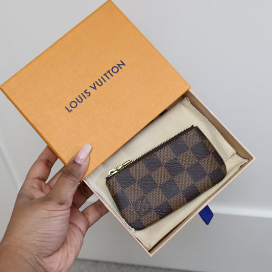LOUIS VUITTON Damier Ebene Key Cles