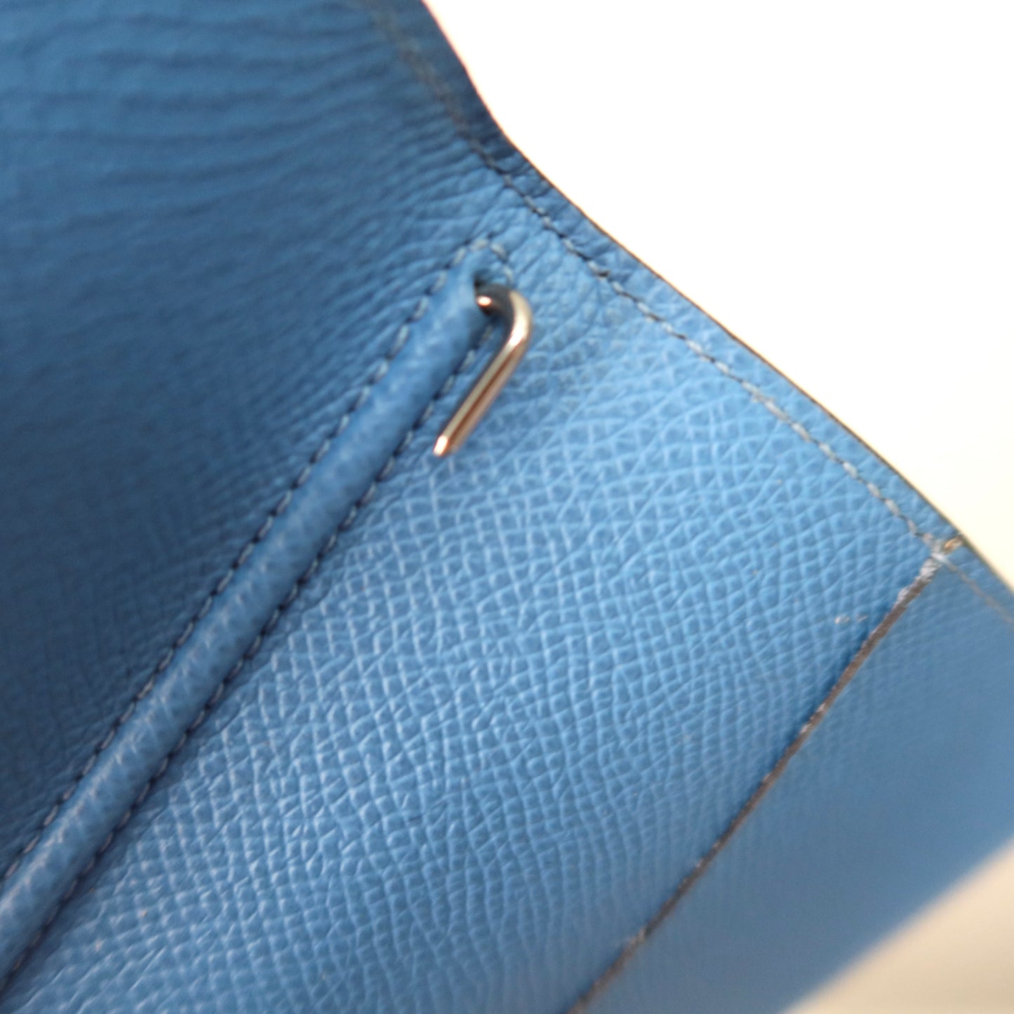 HERMES Epsom Leather Light Blue PM Agenda