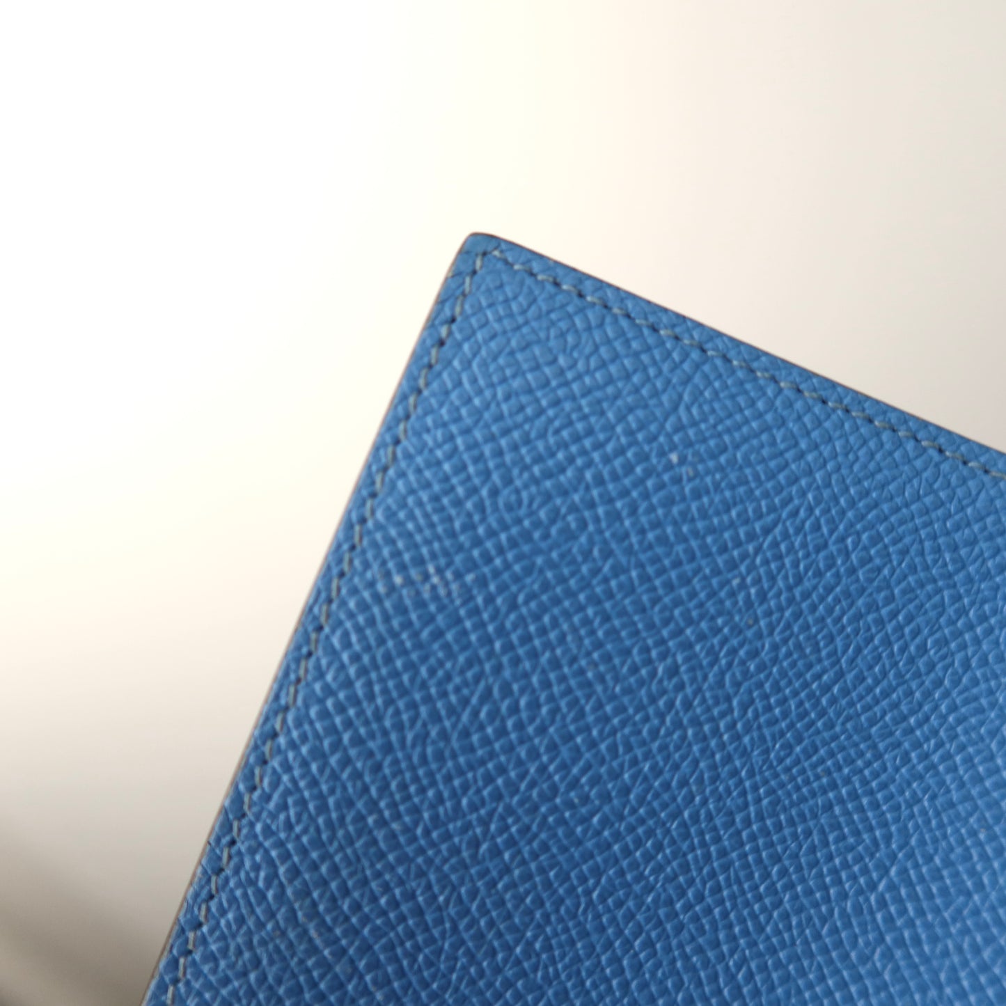 HERMES Epsom Leather Light Blue PM Agenda