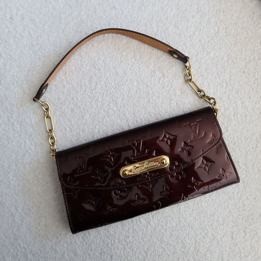 LOUIS VUITTON Sunset Boulevard Amarante Vernis Shoulder Bag