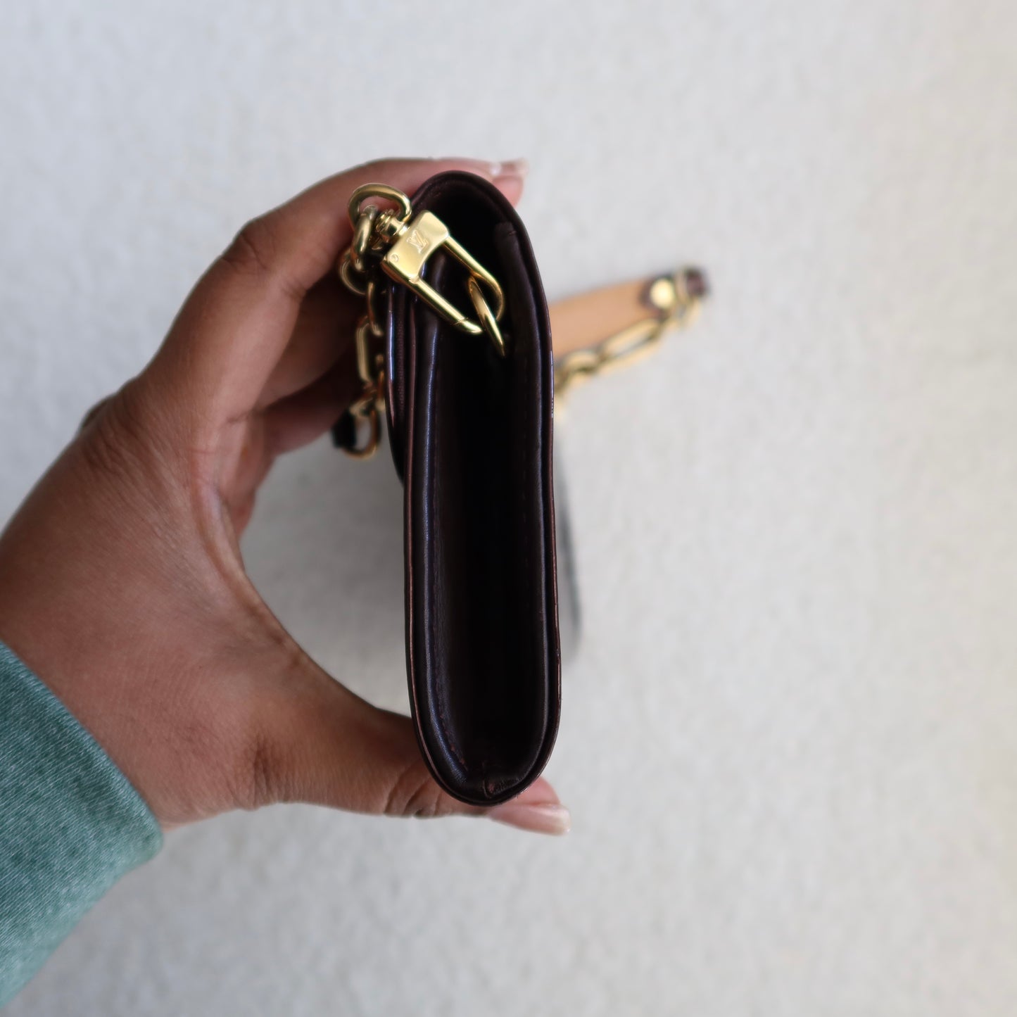 LOUIS VUITTON Sunset Boulevard Amarante Vernis Shoulder Bag