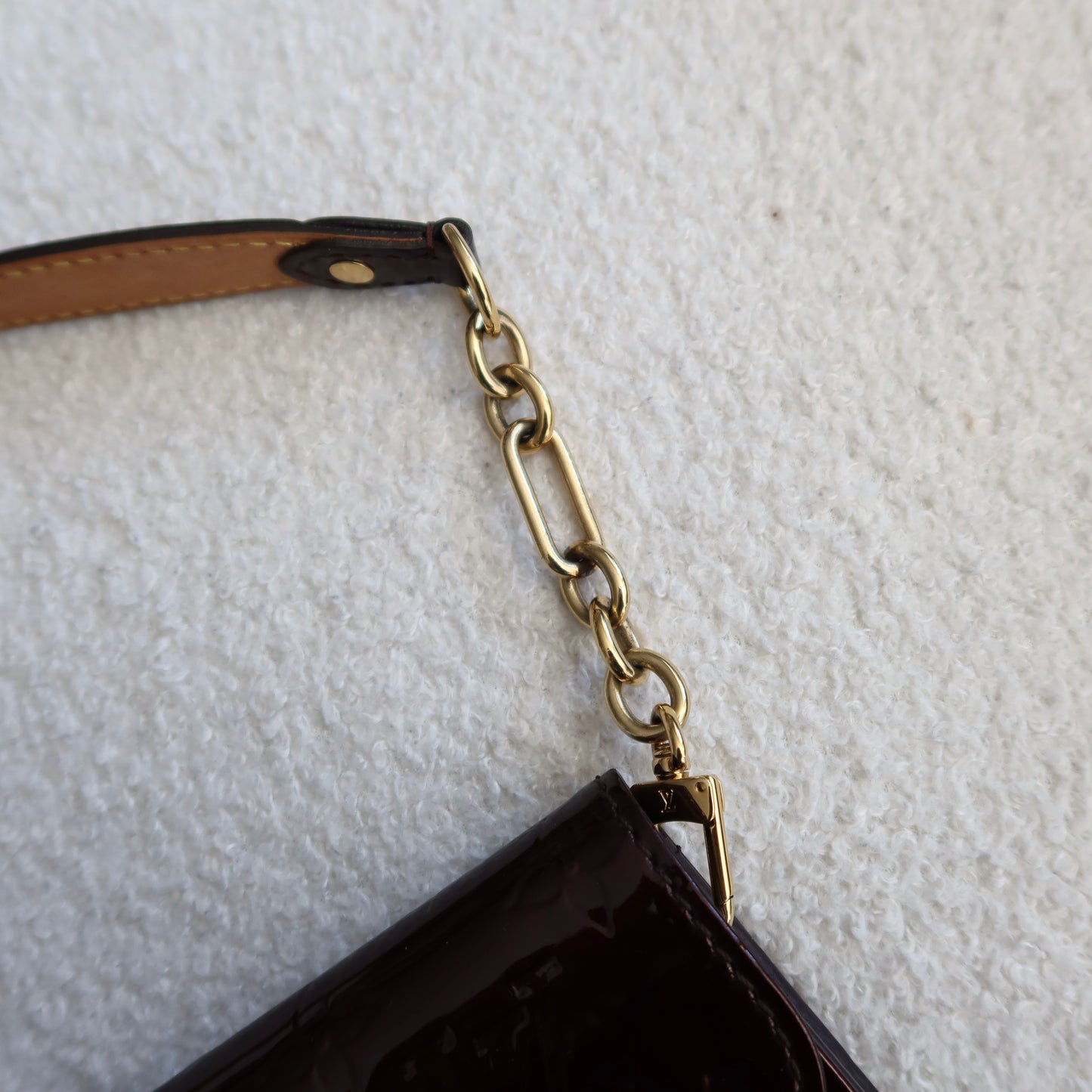 LOUIS VUITTON Sunset Boulevard Amarante Vernis Shoulder Bag