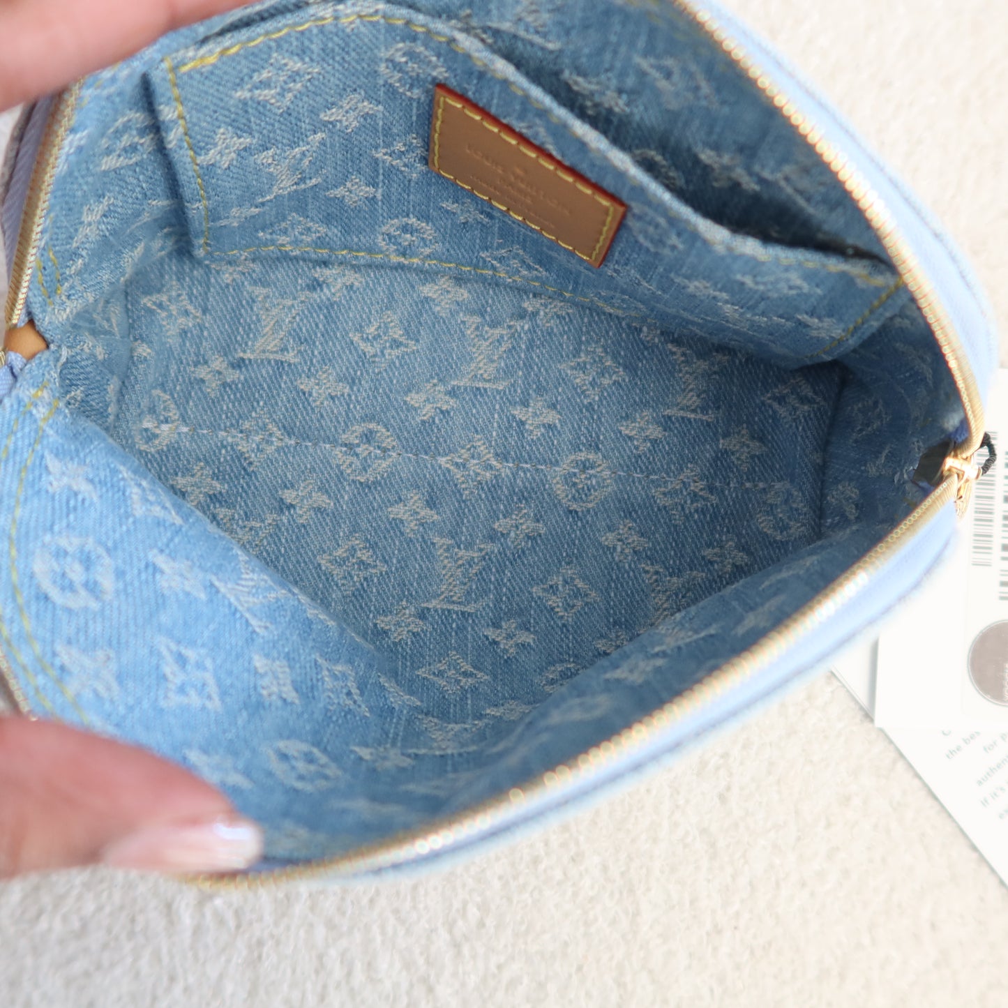 LOUIS VUITTON Sky Denim Cosmetic PM