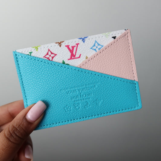 LOUIS VUITTON Murakami Multicolor Criss Cross Card Case