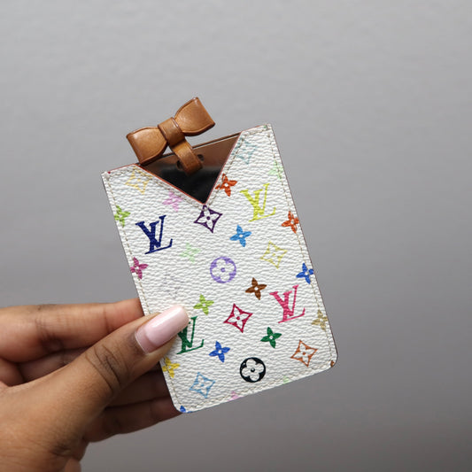 LOUIS VUITTON Murakami White Multicolor Pocket Mirror