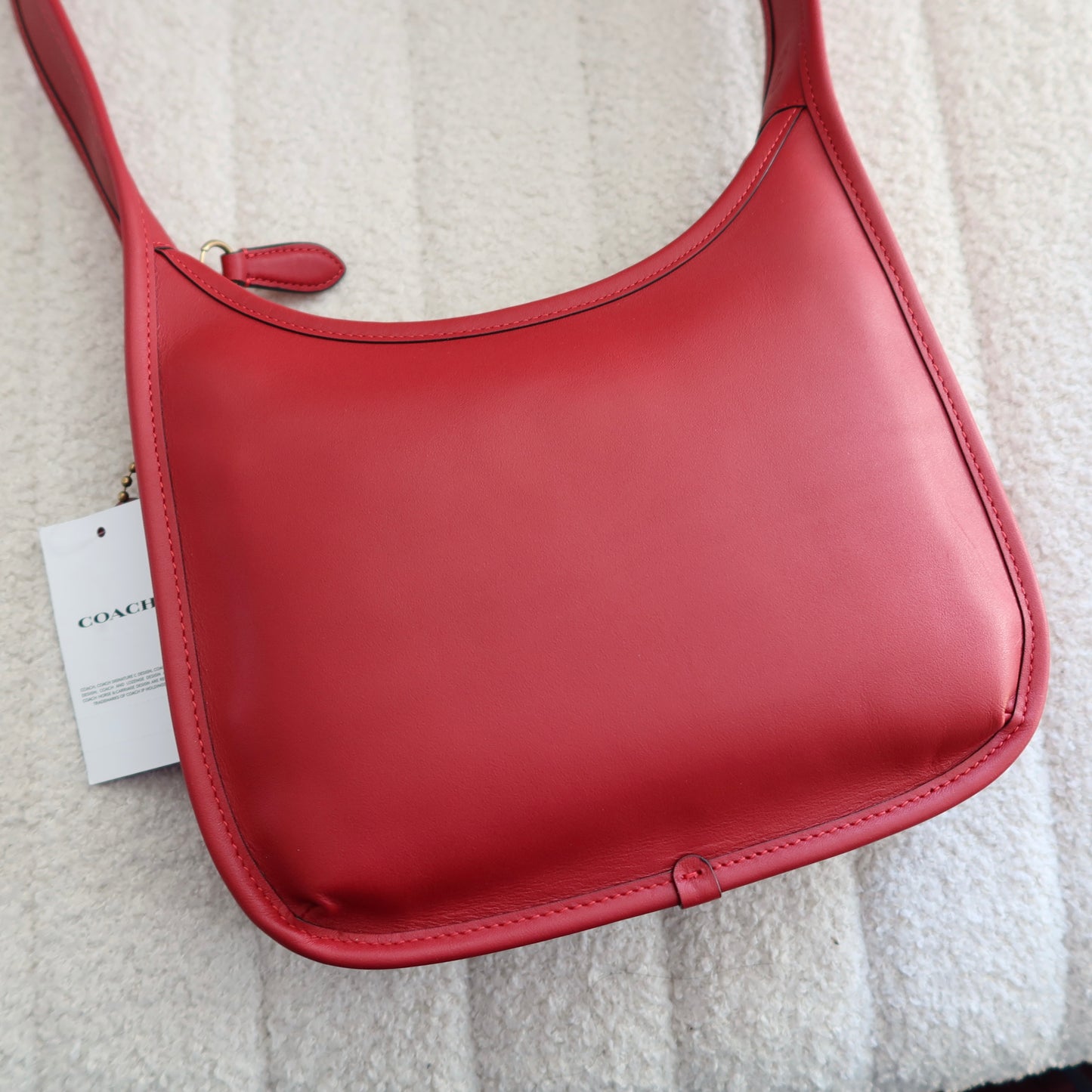 COACH Curve Zip Small Leather Shoulder Bag