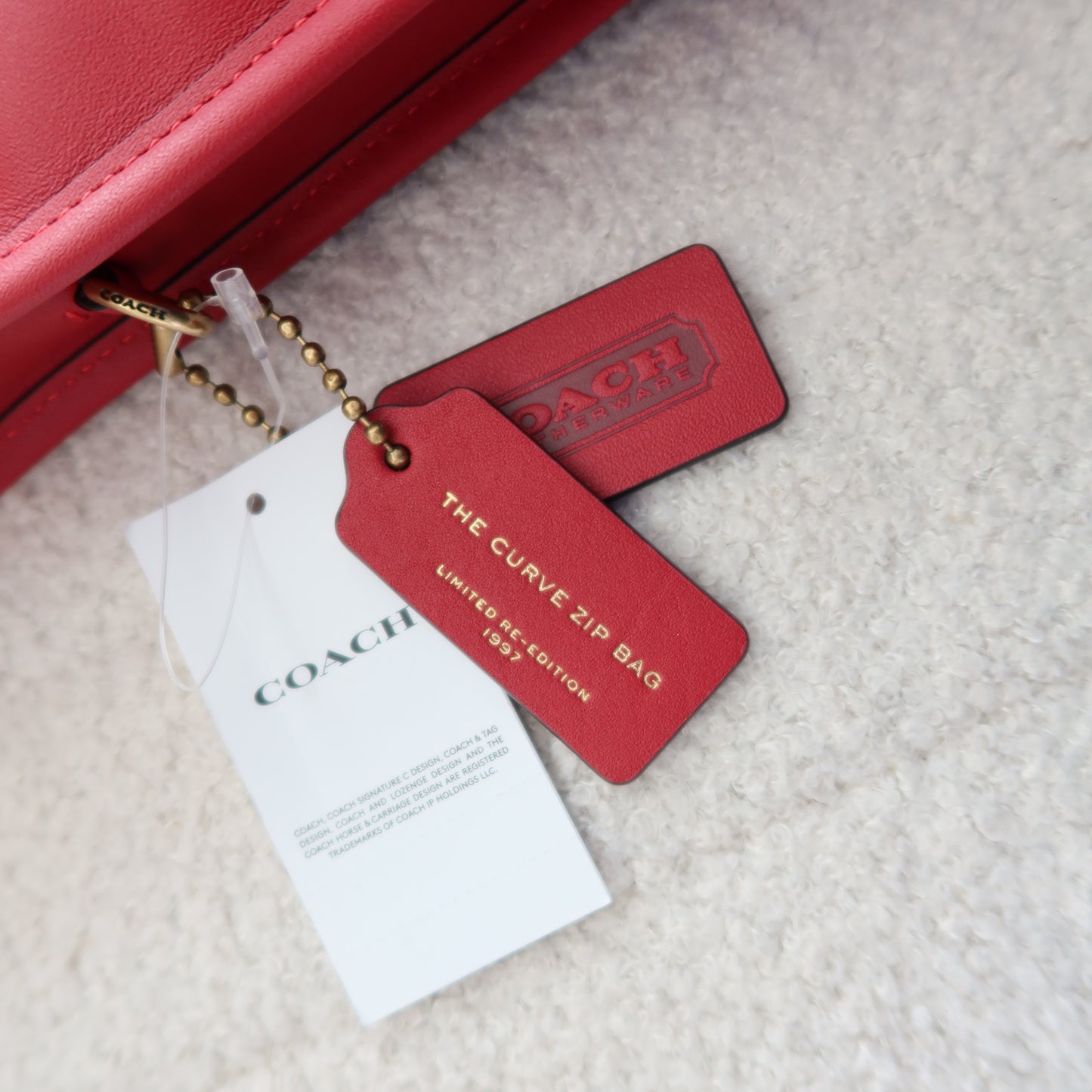 COACH Curve Zip Small Leather Shoulder Bag