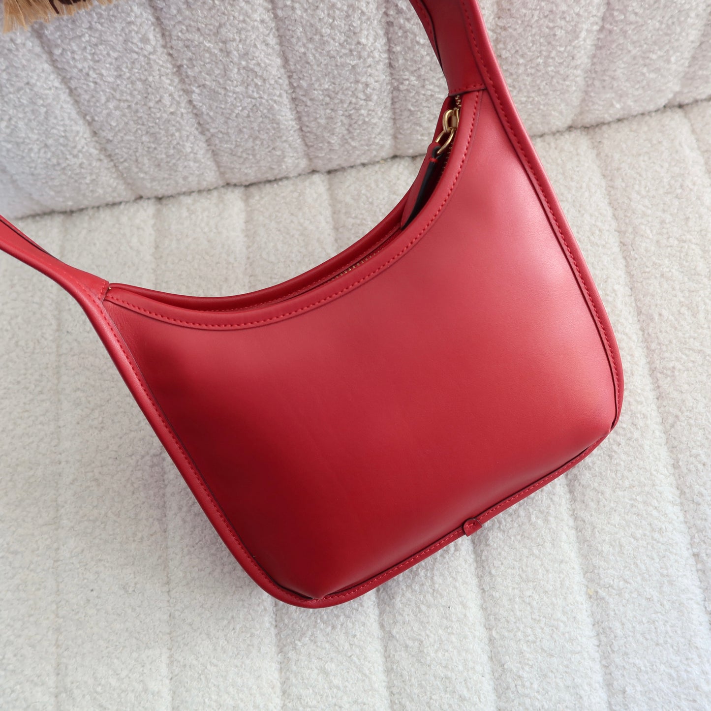 COACH Curve Zip Small Leather Shoulder Bag
