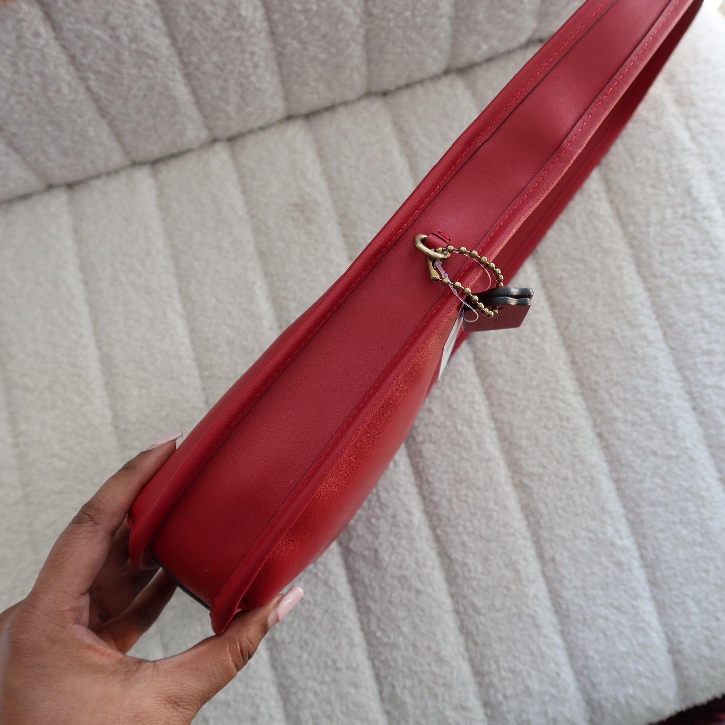 COACH Curve Zip Small Leather Shoulder Bag