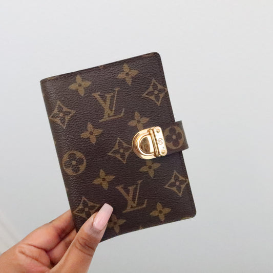 LOUIS VUITTON Monogram Agenda PM Koala Clasp Pink