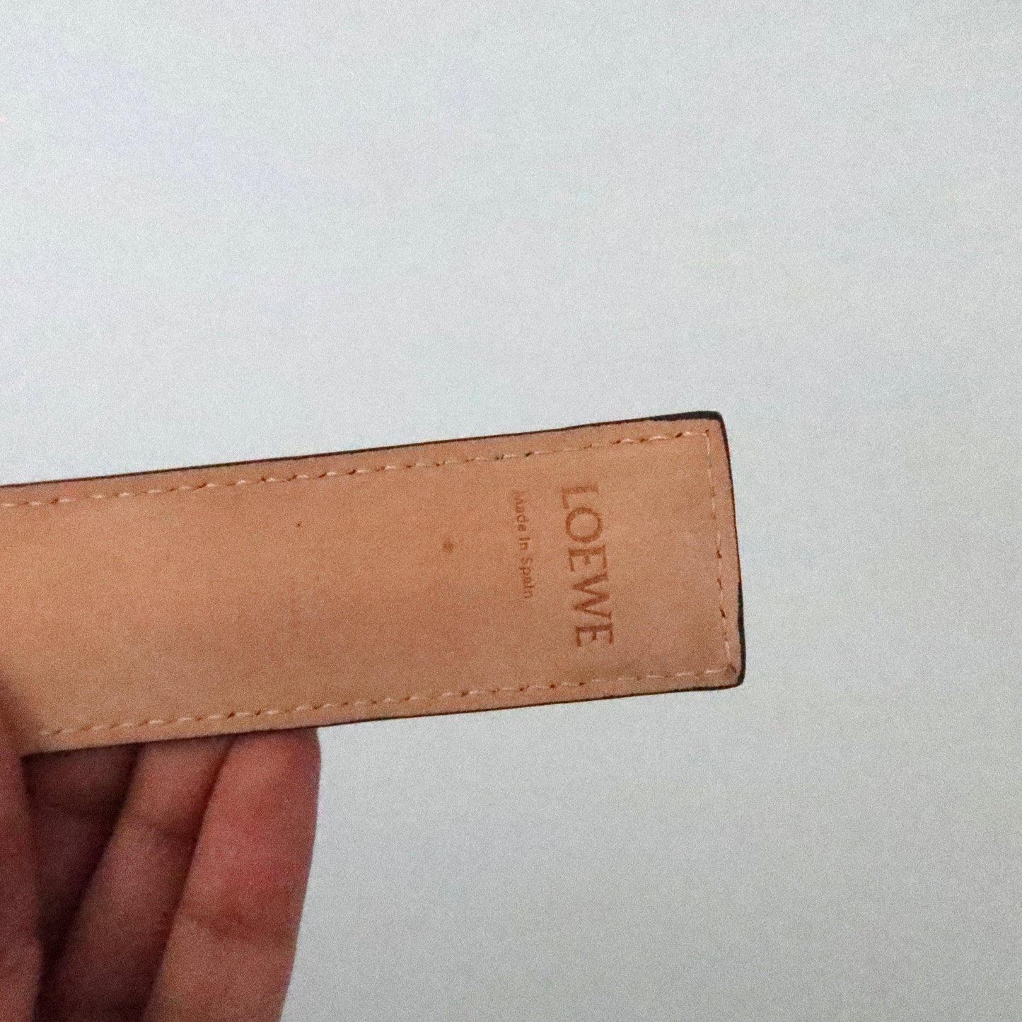 LOEWE Anagram Leather Snap Bracelet