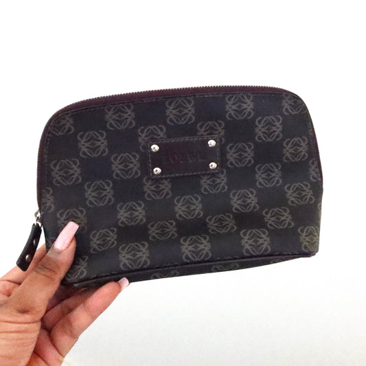 LOEWE Anagram Canvas Cosmetic Pouch