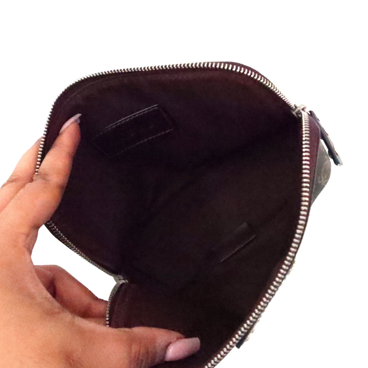 LOEWE Anagram Canvas Cosmetic Pouch