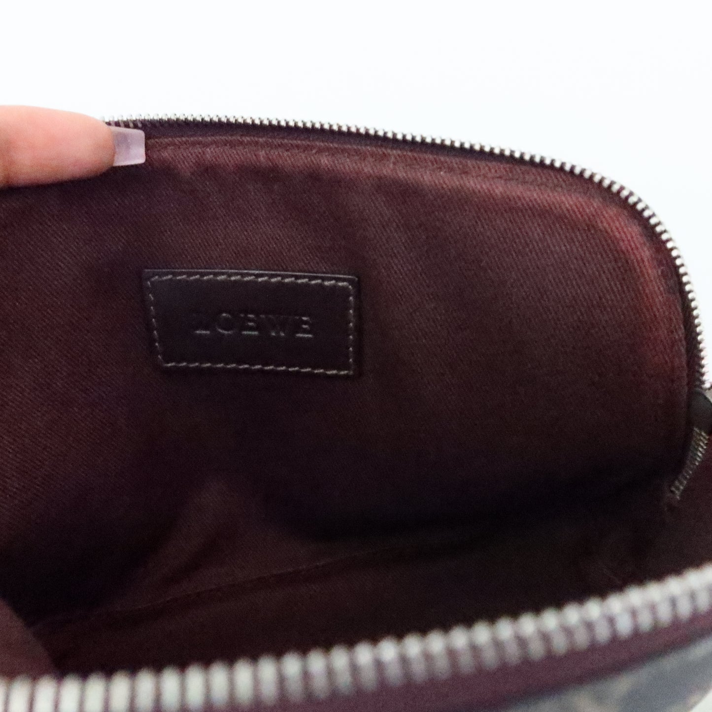 LOEWE Anagram Canvas Cosmetic Pouch