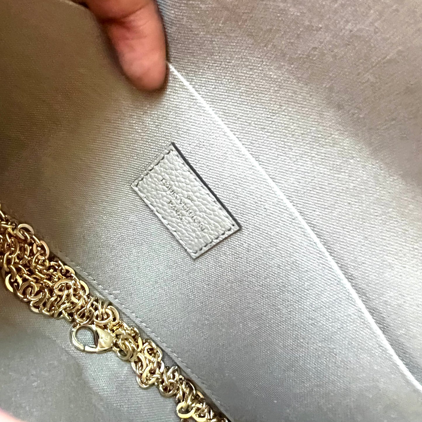 LOUIS VUITTON Turtledove Empreinte Felice Pochette