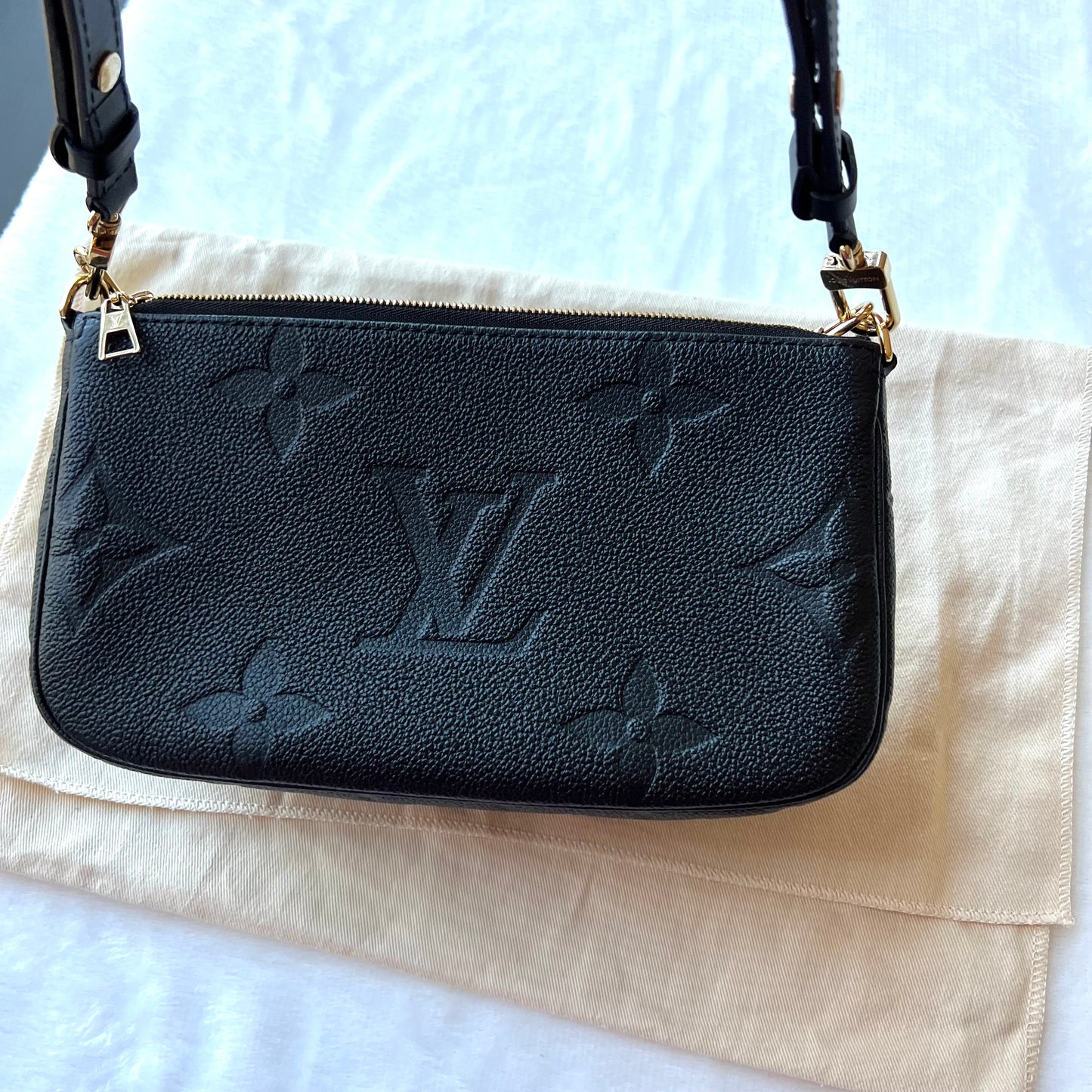 LOUIS VUITTON Black Empreinte Multi Pochette Accessoires