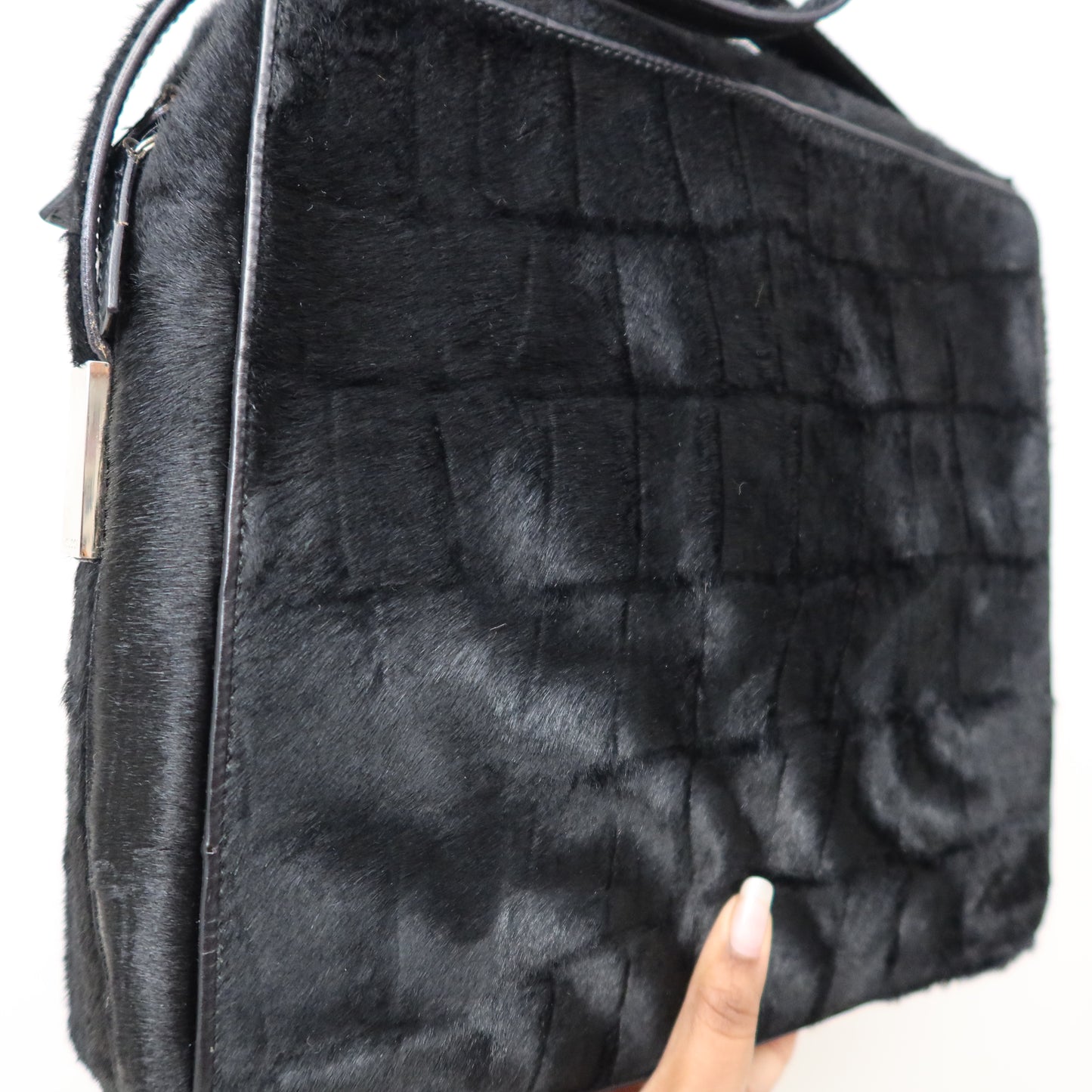 GUCCI Ponyhair Scale Shoulder Bag