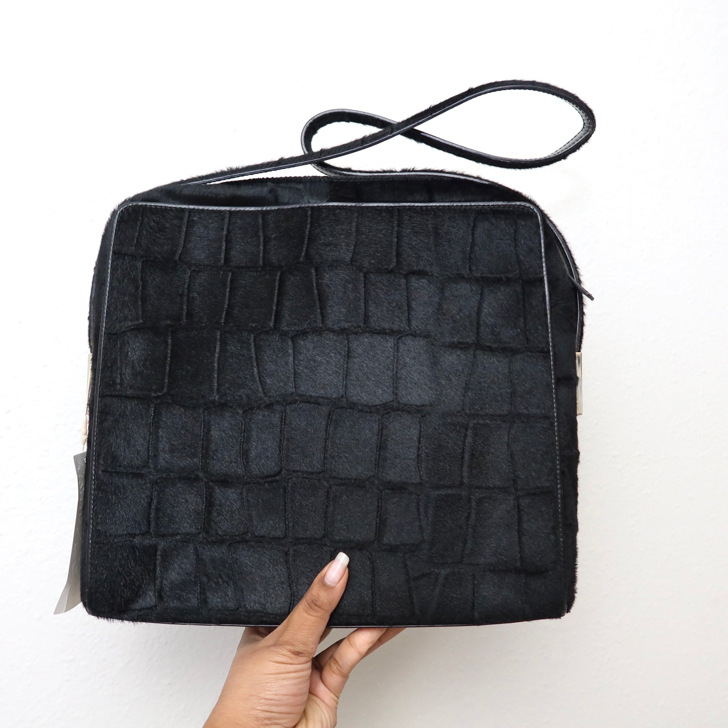 GUCCI Ponyhair Scale Shoulder Bag