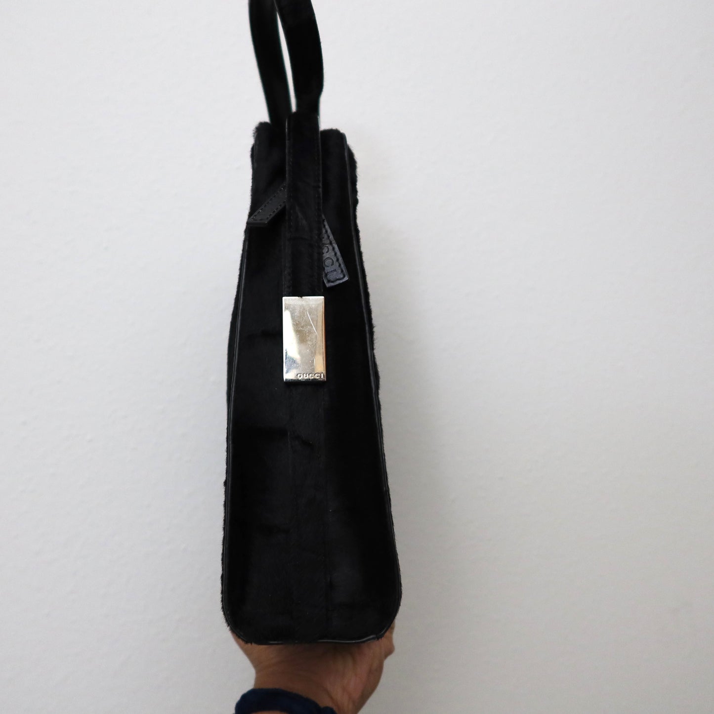GUCCI Ponyhair Scale Shoulder Bag