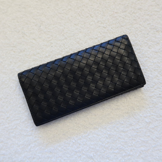 BOTTEGA VENETA Intrecciato Leather Long Wallet