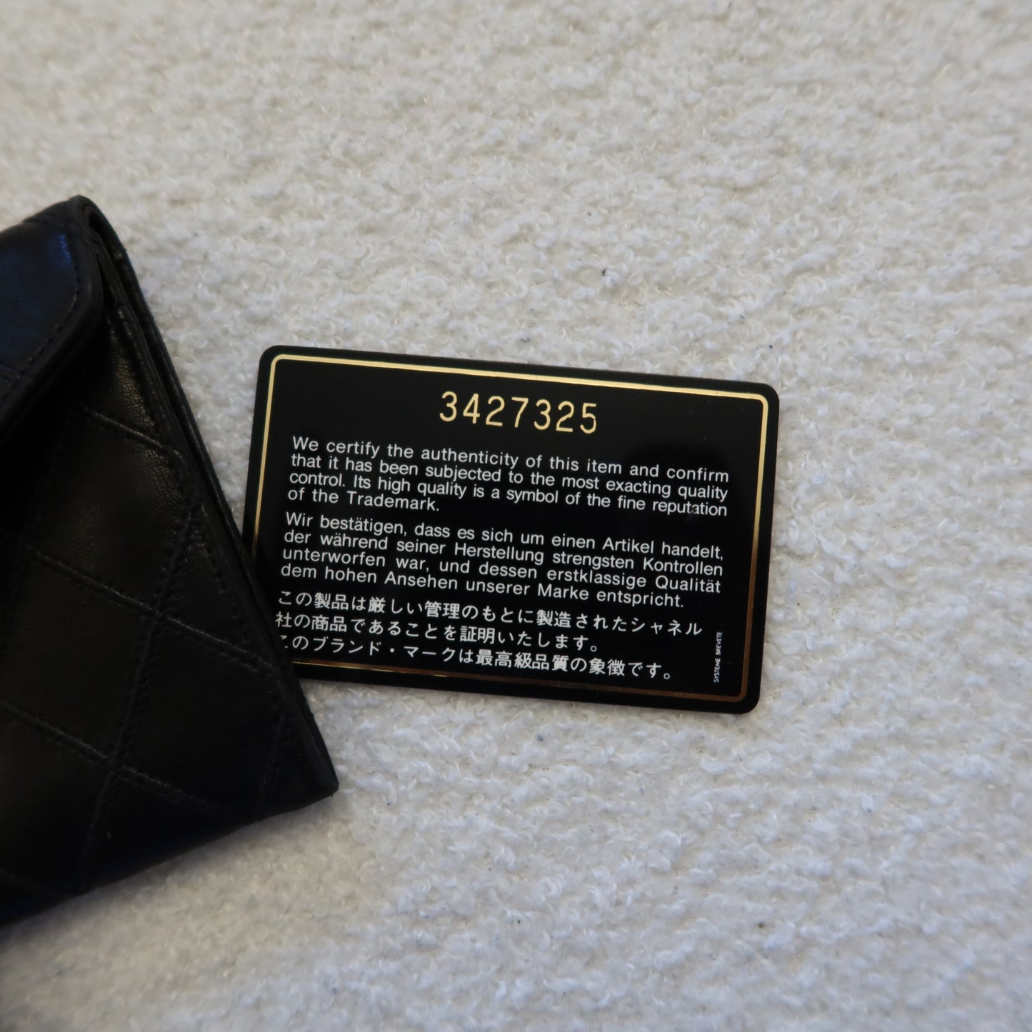 CHANEL Lambskin Envelope Wallet