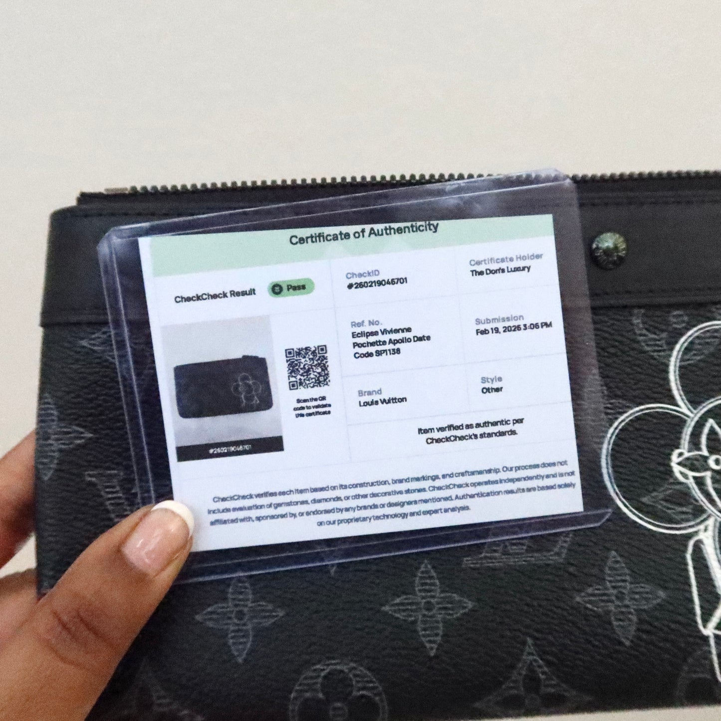 LOUIS VUITTON Eclipse Vivienne Pouch