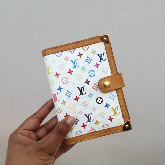 LOUIS VUITTON Murakami Multicolor White Agenda PM