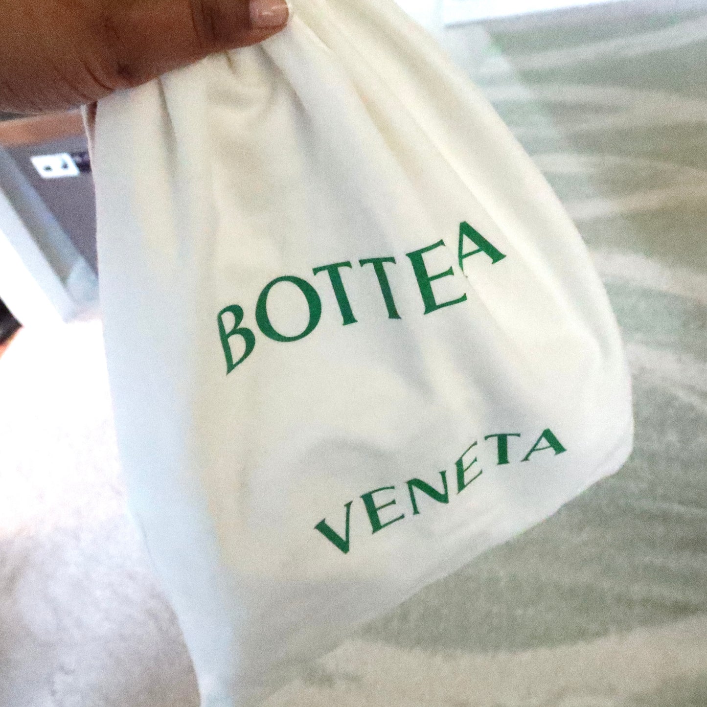 BOTTEGA VENETA Double Knot Blue Bubble Mini Jodie Bag