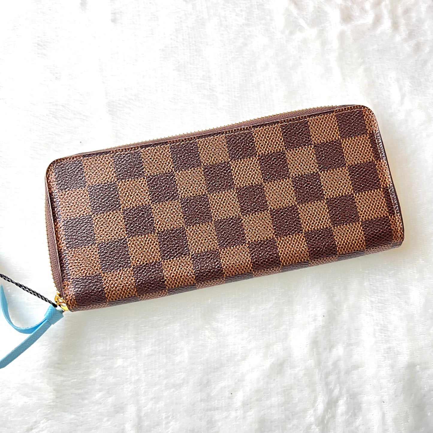 LOUIS VUITTON Clemence Wallet Damier Ebene Penguins
