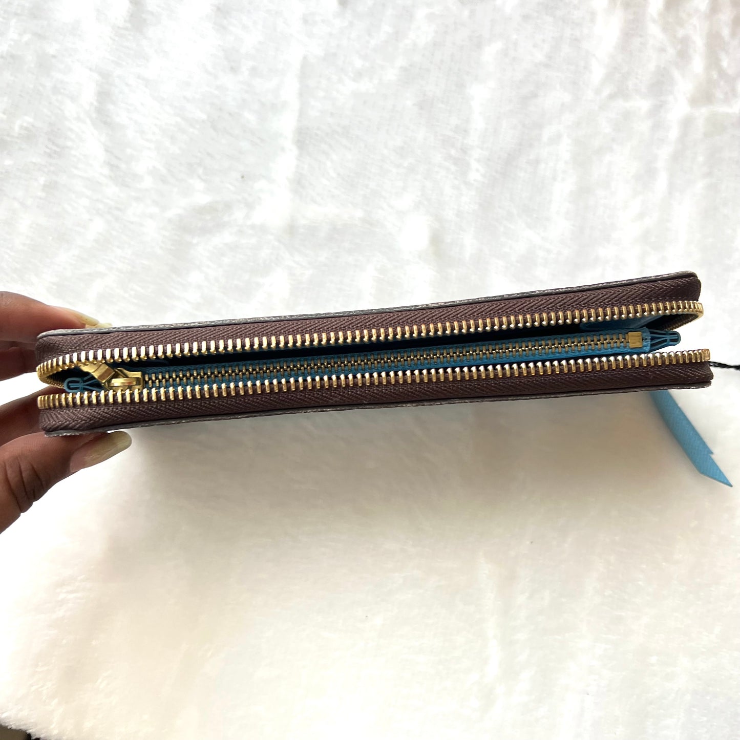 LOUIS VUITTON Clemence Wallet Damier Ebene Penguins
