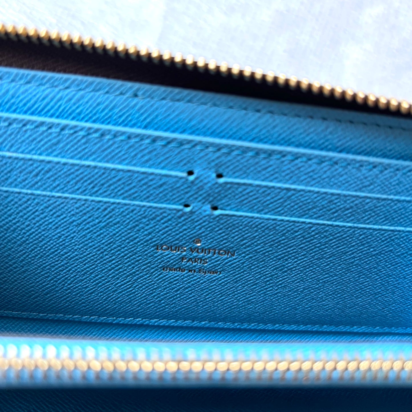 LOUIS VUITTON Clemence Wallet Damier Ebene Penguins