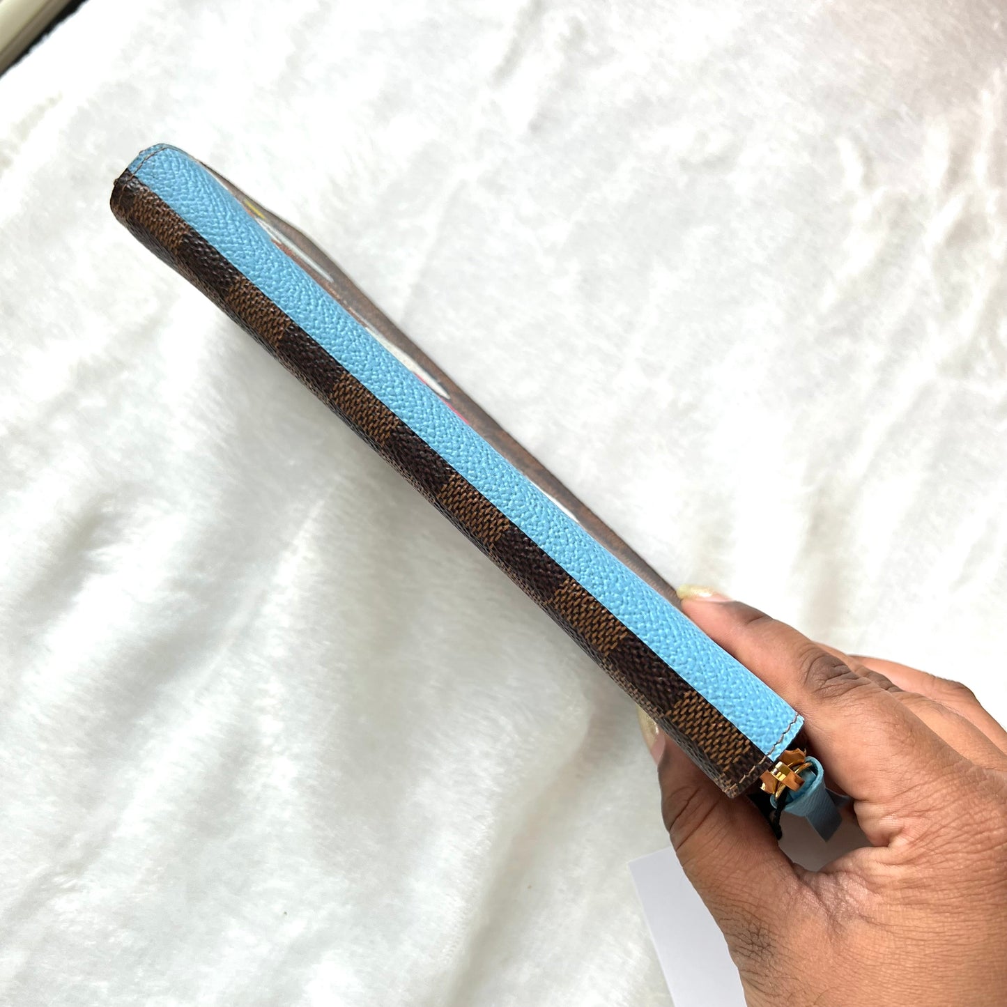 LOUIS VUITTON Clemence Wallet Damier Ebene Penguins