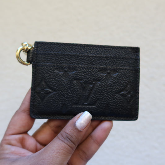 LOUIS VUITTON Empreinte Black Charms Card Case